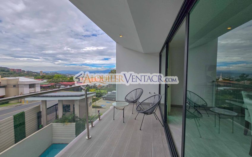 Para estrenar! Lujoso apartamento con vista en Escazú Centro