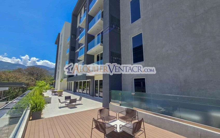 Avenida Escazú para estrenar! Apartamento con línea blanca y balcón