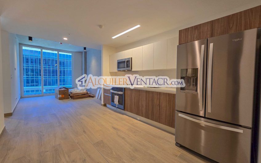 Avenida Escazú para estrenar! Apartamento con línea blanca y balcón