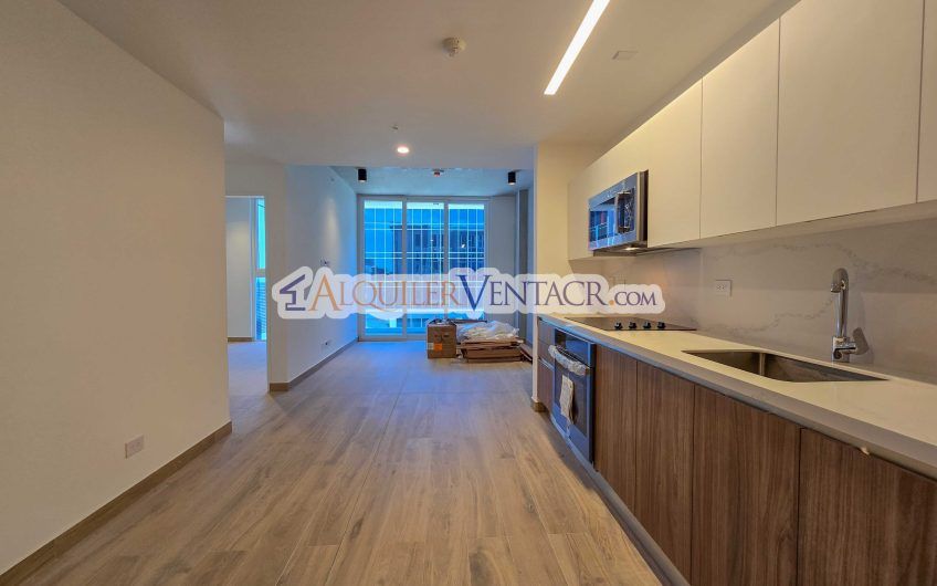 Avenida Escazú para estrenar! Apartamento con línea blanca y balcón