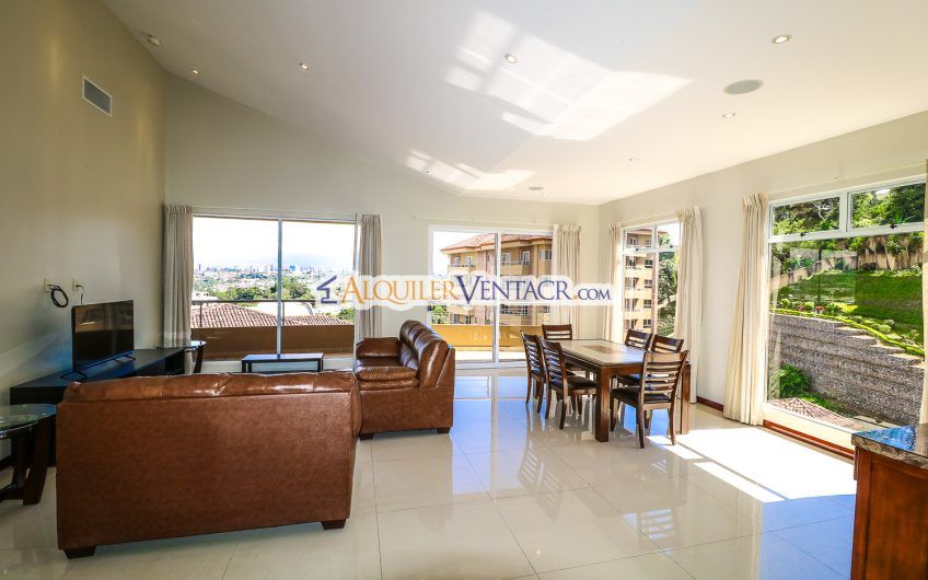 Apartamento amueblado con full vista en San Rafael Escazú