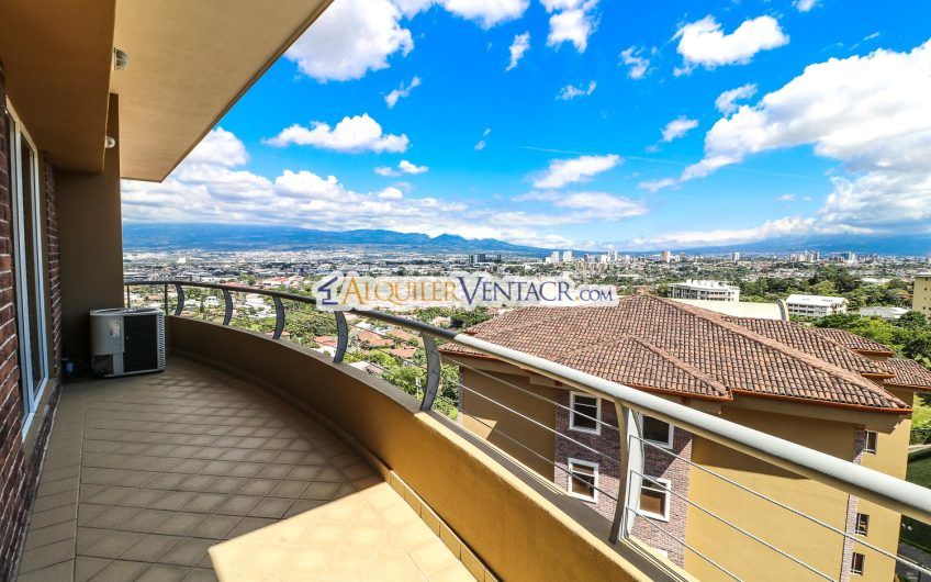 Apartamento amueblado con full vista en San Rafael Escazú