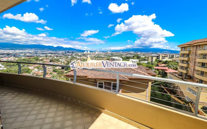 Apartamento amueblado con full vista en San Rafael Escazú