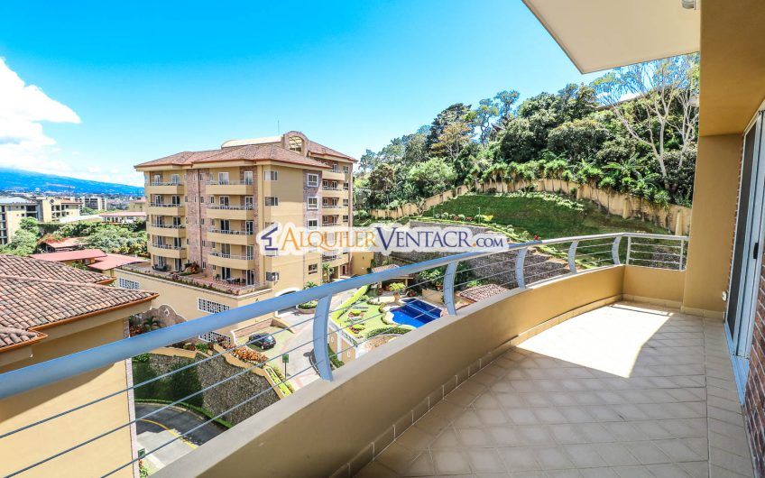 Apartamento amueblado con full vista en San Rafael Escazú