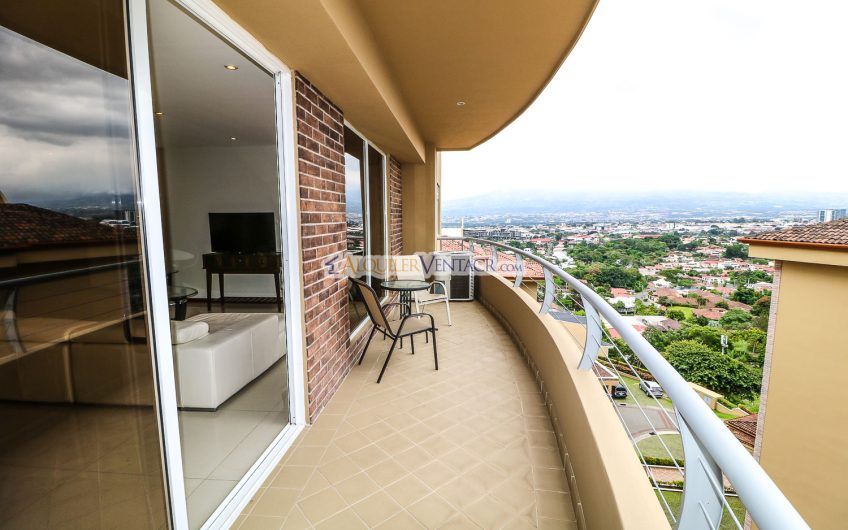 Lujoso apartamento amueblado con vista en San Rafael Escazú