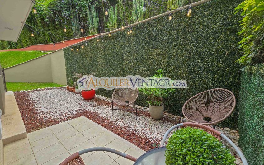 Apartamento amueblado con jardín en Guachipelín Escazú