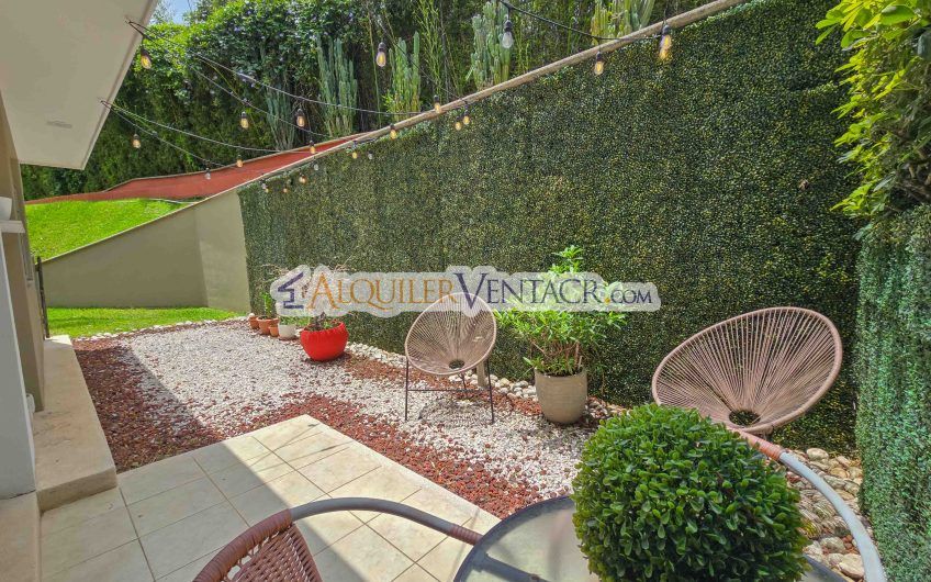 Apartamento amueblado con jardín en Guachipelín Escazú