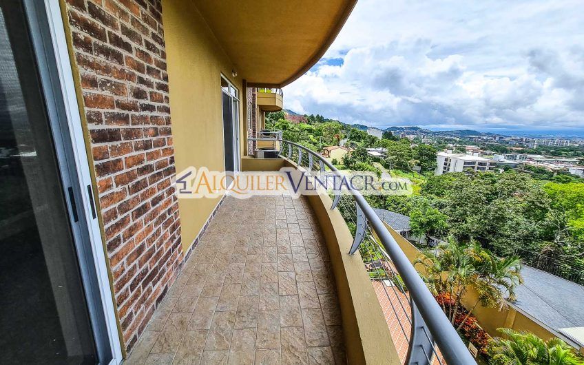 Apartamento amueblado de 3 habit. con vista en San Rafael Escazú