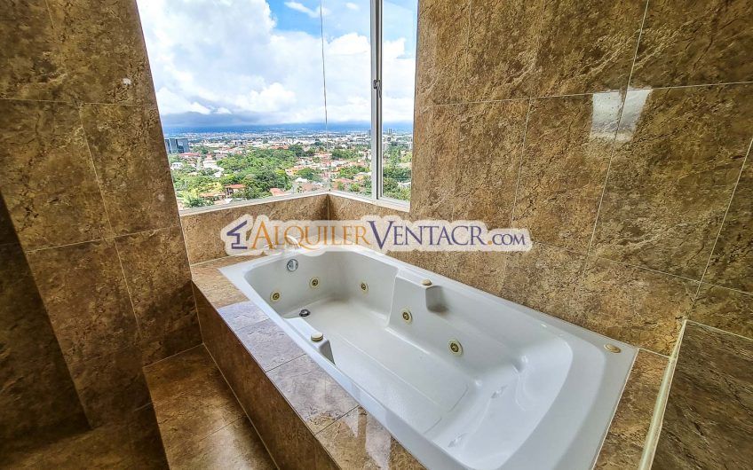 Apartamento amueblado de 3 habit. con vista en San Rafael Escazú