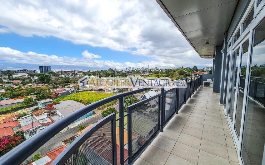 Penthouse de 170 m2 con vista y línea blanca en San Rafael Escazú