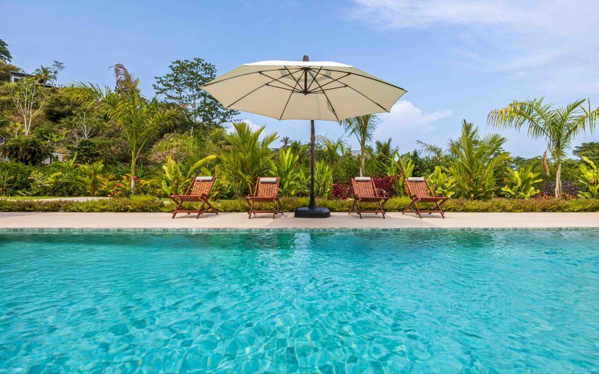 Propiedad con 2 casas de un solo nivel con piscina privada al norte de Dominical Puntarenas