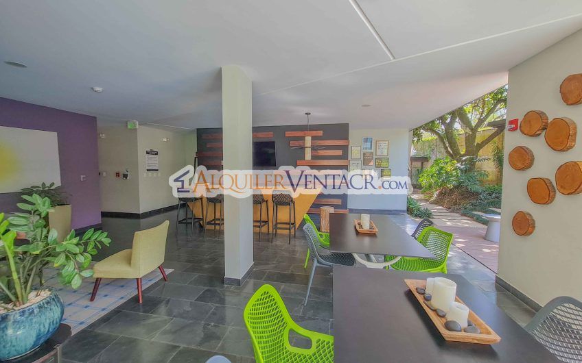 Lujoso apartamento con línea blanca y vista en Brasil de Santa Ana