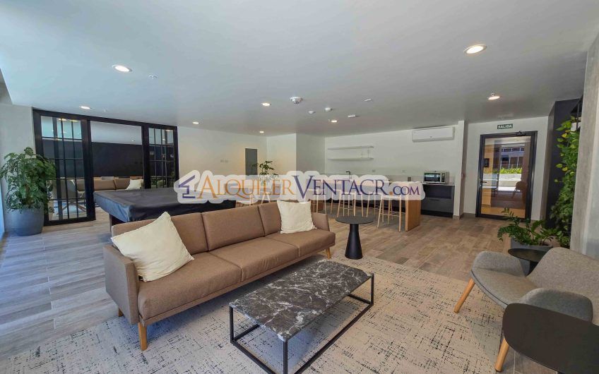 Avenida Escazú! Apartamento con línea blanca y balcón